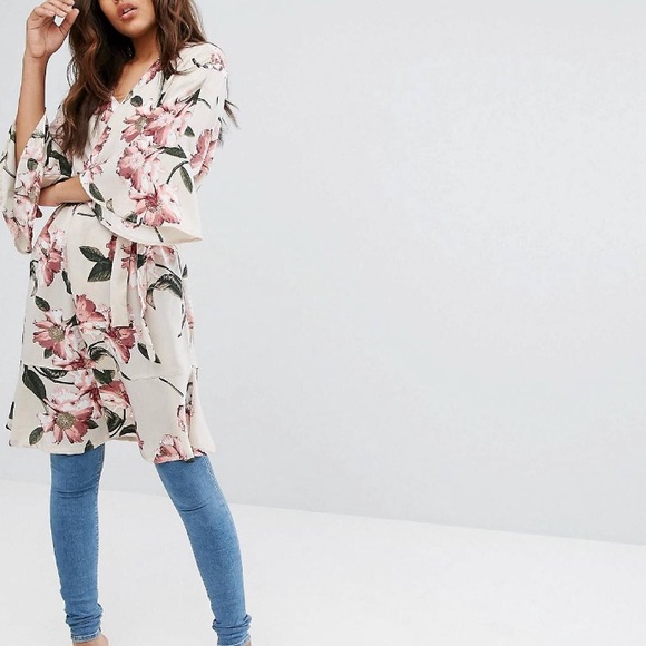 Vera moda tall floral kimono - Picture 4 of 6